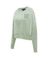 Pro Standard Women's Light Green New York Giants Neutral Pullover Sweatshirt