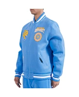 Pro Standard Men's Light Blue Southern University Jaguars Crest Wool Full-Zip Jacket