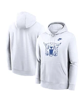 Nike Men's White Kentucky Wildcats Legacy Logo Club Fleece Pullover Hoodie