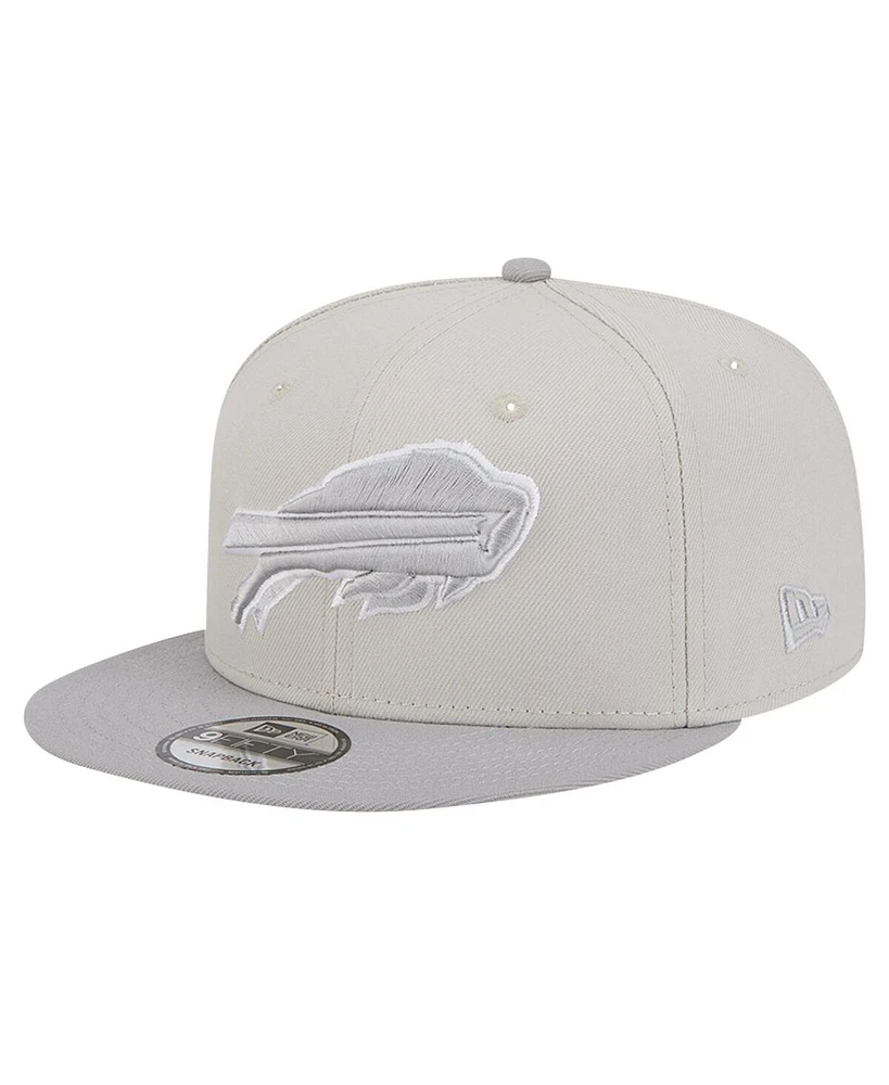 New Era Men's Stone/Gray Buffalo Bills Two-Tone Color Pack 9FIFTY Snapback Hat