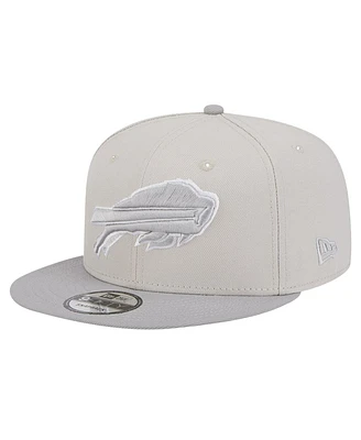 New Era Men's Stone/Gray Buffalo Bills Two-Tone Color Pack 9FIFTY Snapback Hat