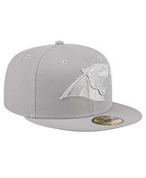 New Era Men's Gray Carolina Panthers Color Pack 59FIFTY Fitted Hat