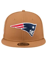 New Era Men's Tan New England Patriots Color Pack 9FIFTY Snapback Hat with Side Patch