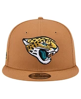 New Era Men's Tan Jacksonville Jaguars Color Pack 9FIFTY Snapback Hat with Side Patch