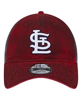 New Era Men's Red St. Louis Cardinals Team Slick Trucker 9TWENTY Adjustable Hat