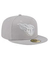 New Era Men's Gray Tennessee Titans Color Pack 59FIFTY Fitted Hat