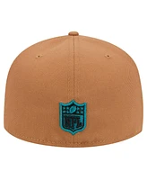 New Era Men's Tan Jacksonville Jaguars Color Pack 59FIFTY Fitted Hat with Side Patch