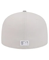 New Era Men's Khaki/Gray Los Angeles Dodgers Two-Tone Color Pack 59FIFTY Fitted Hat