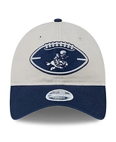 New Era Women's Stone/Navy Dallas Cowboys 2024 Nfl Sideline Historic 9TWENTY Adjustable Hat