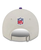 New Era Men's Stone/Purple Minnesota Vikings 2024 Sideline Historic 9TWENTY Adjustable Hat