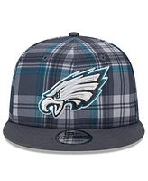 New Era Men's Gray Philadelphia Eagles 2024 Sideline Statement 9FIFTY Snapback Hat