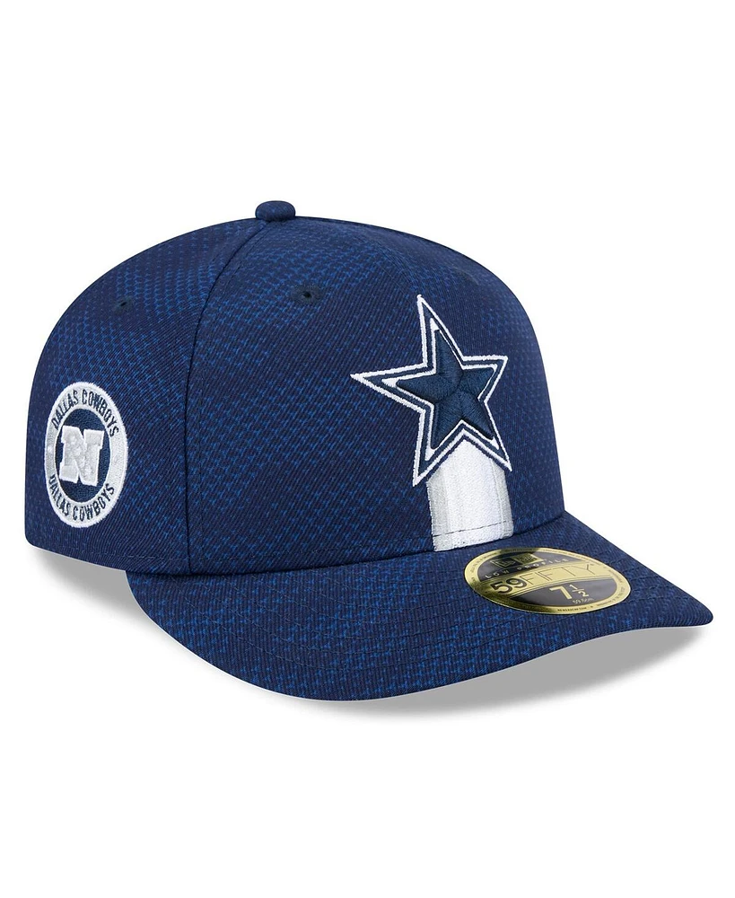 New Era Men's Navy Dallas Cowboys 2024 Sideline Low Profile 59FIFTY Fitted Hat