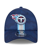 New Era Men's Navy Tennessee Titans 2024 Sideline 9FORTY Stretch-Snap Hat