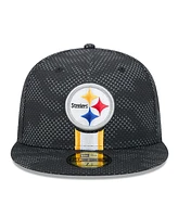 New Era Men's Black Pittsburgh Steelers 2024 Sideline 59FIFTY Fitted Hat