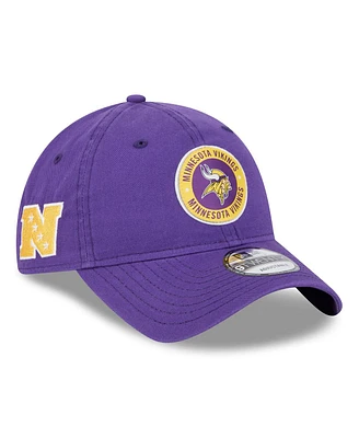 New Era Men's Purple Minnesota Vikings 2024 Sideline 9TWENTY Adjustable Hat