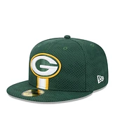 New Era Men's Green Green Bay Packers 2024 Sideline 59FIFTY Fitted Hat