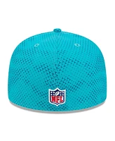 New Era Men's Aqua Miami Dolphins 2024 Sideline 59FIFTY Fitted Hat