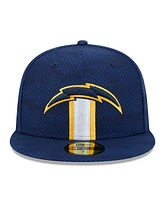 New Era Men's Navy Los Angeles Chargers 2024 Sideline 59FIFTY Fitted Hat