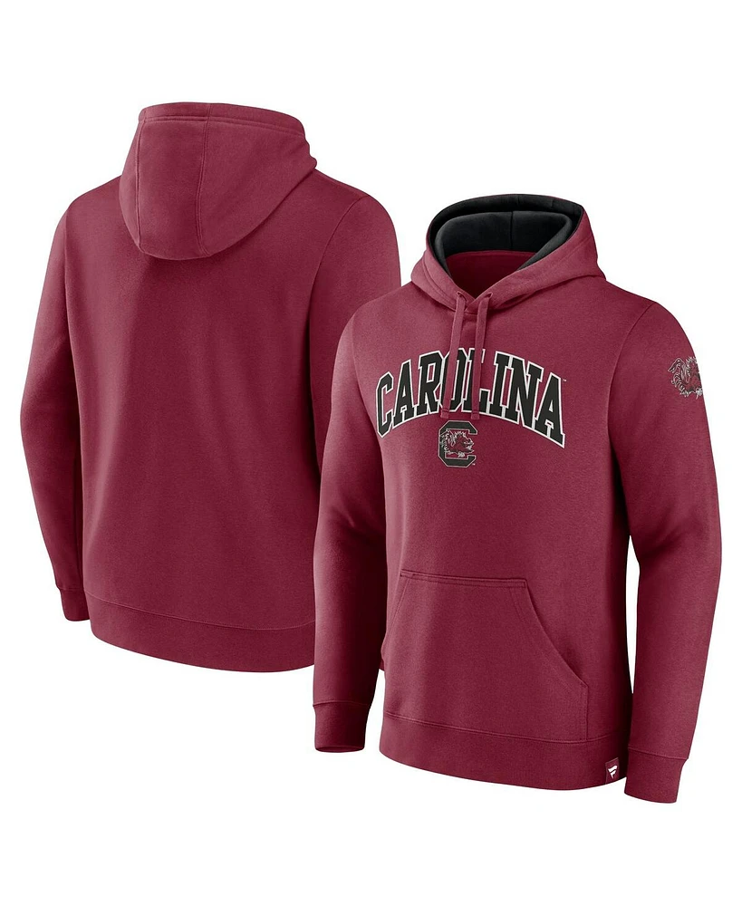 Men's Fanatics Garnet South Carolina Gamecocks Arch Logo Pullover Hoodie