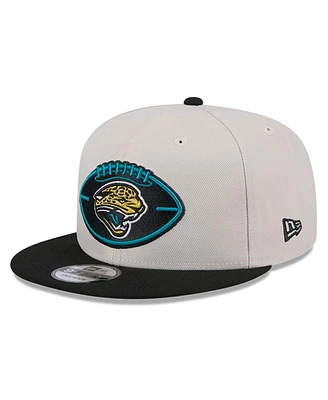 New Era Men's Stone/Black Jacksonville Jaguars 2024 Sideline Historic 9FIFTY Snapback Hat