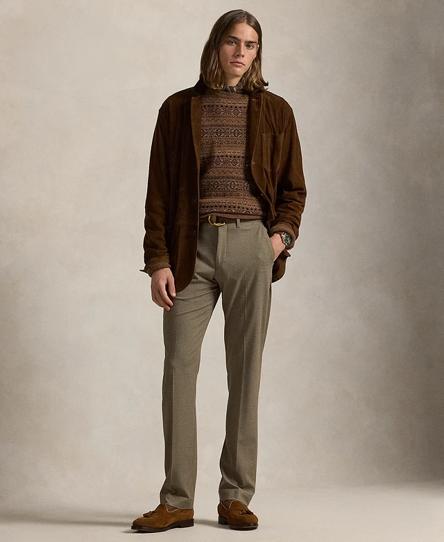Ralph Lauren Men's Dress Pants At Macy's Lauren Ralph Lauren Men's  Classic-Fit Microtwill Ultraflex Machine