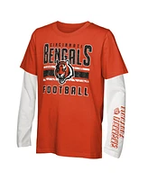 Outerstuff Little Boys and Girls Cincinnati Bengals In the Mix T-Shirt Combo Set