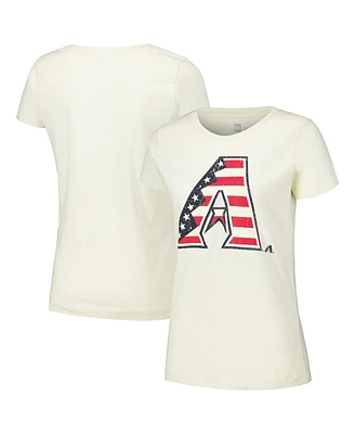 New Era Women's Cream Arizona Diamondbacks Vintage T-Shirt