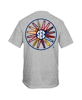 New World Graphics Men's Heather Gray Sec Pinwheel T-Shirt