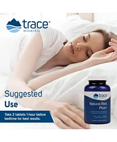 Trace Minerals Natural Rest Plus Dietary Supplement | Night Time Relaxing Formula to Support a Restful Night's Sleep | Herbs Enzymes L