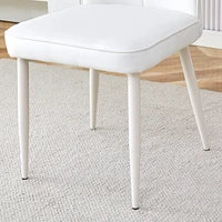 White Modern Minimalist Dining Chairs (Set of 2)