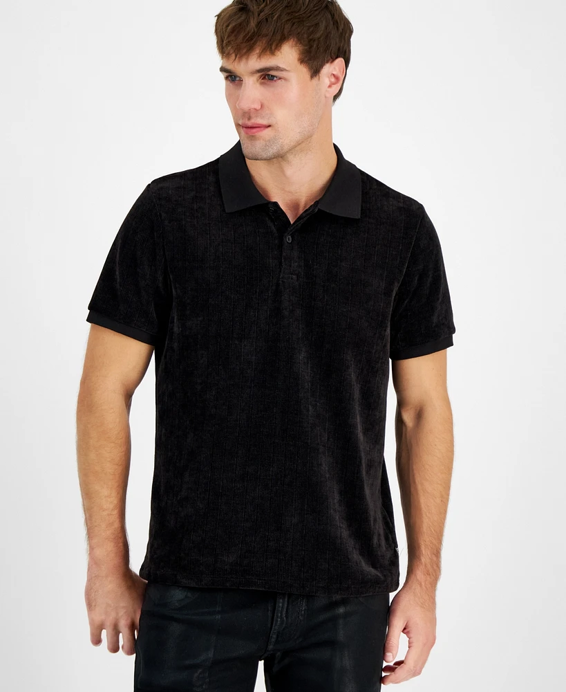 Guess Men's Parker Velour Polo