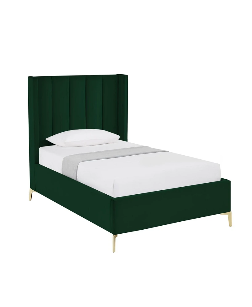 Inspired Home Keion Velvet Platform Bed Twin Xl Size