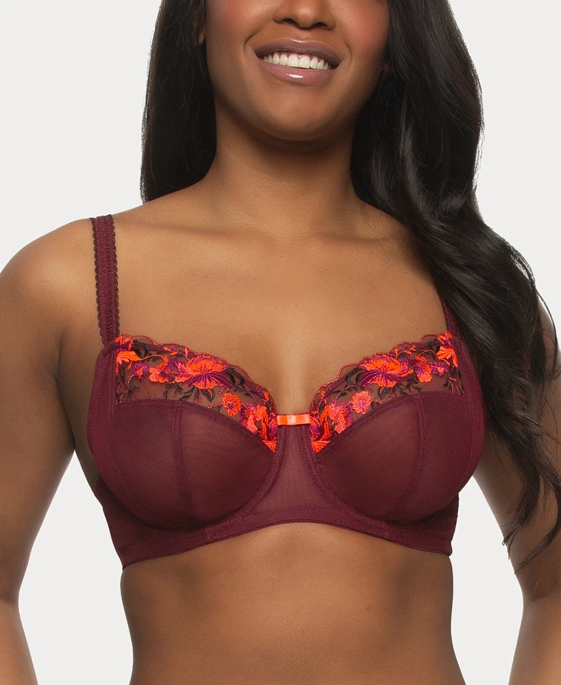 Paramour Women's Fleurs Unlined Embroidered Bra