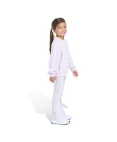 adidas Little & Toddler Girls Crewneck Velour, 2-Piece Set