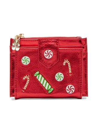 Betsey Johnson Holiday Candy Bifold Wallet