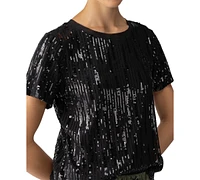 Sanctuary Women's Sequin Perfect Short-Sleeve T-Shirt