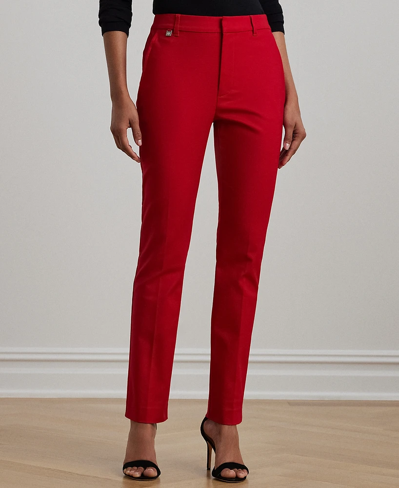 Lauren Ralph Petite Double-Faced Stretch Cotton Pants