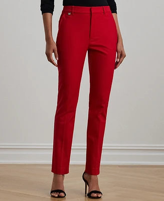 Lauren Ralph Petite Double-Faced Stretch Cotton Pants