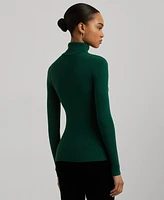 Lauren Ralph Petite Ribbed Turtleneck Sweater