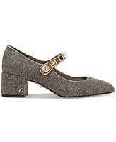 Circus Ny by Sam Edelman Elaine Embellished Mary-Jane Block-Heel Pumps