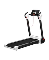 Vebreda 2.25 Hp Electric Motorized Folding Running Treadmill Machine with Led Display-White