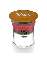 WoodWick Winter Garland Medium Hourglass Trilogy Candle, 9.7oz.