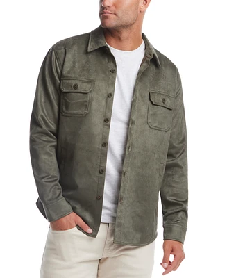 Weatherproof Vintage Men's Faux-Suede Shirt Jacket