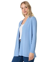 Jones New York Petite Open-Front Long-Sleeve Cardigan