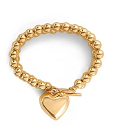 Jessica Simpson Bead Heart Bracelet