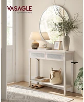 Slickblue Console Table with Drawers and Shelf