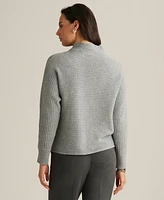 Anne Klein Women's Ribbed Knit Mock Neck Sweater