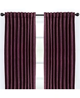Chanasya Premium 2-Panel Classy Embossed Leaf Textured Curtains - Back Tab