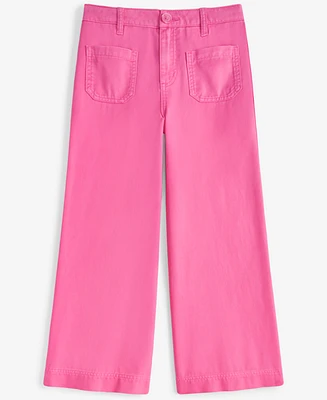 Epic Threads Little & Big Girls Twill Patch-Pocket Wide-Leg Pants, Exclusively at Macy's