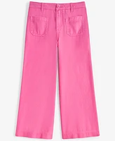 Epic Threads Little & Big Girls Twill Patch-Pocket Wide-Leg Pants, Exclusively at Macy's